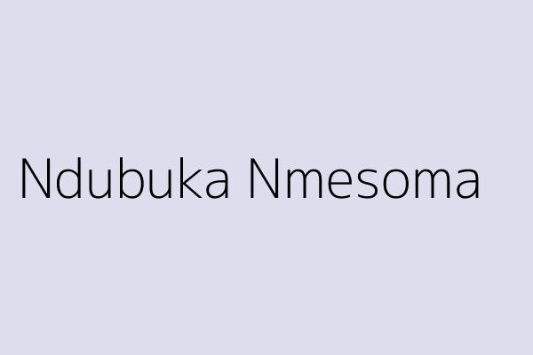 Ndubuka Nmesoma